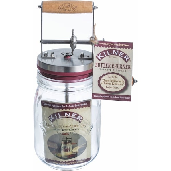 Kilner Butter Churner Glass Jar Manual - 1 Litre