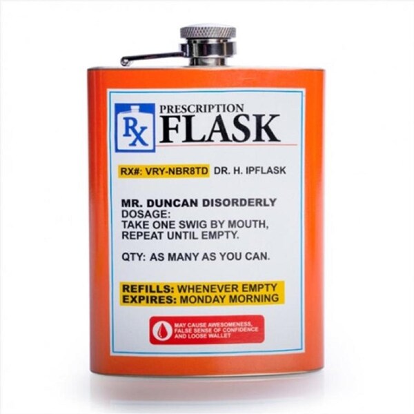 Prescription Metal Flask