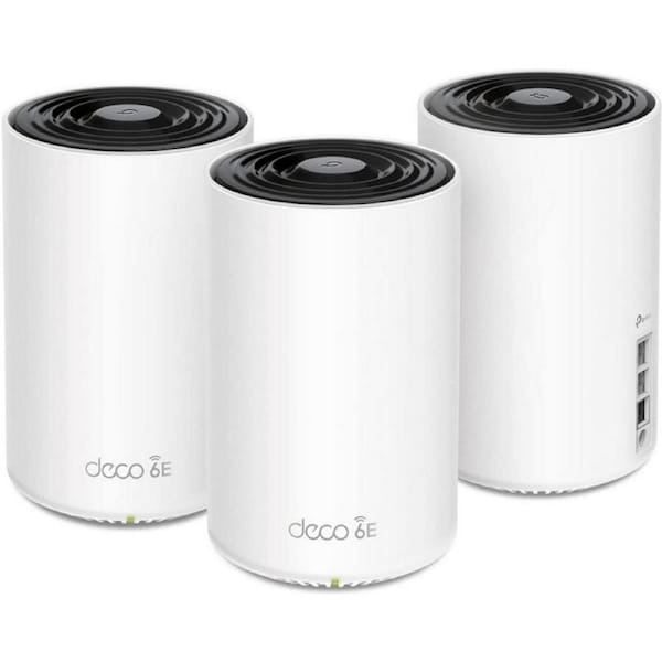 TP-Link Deco XE75 Pro(3-Pack) AXE5400 Tri-Band Mesh Wi-Fi 6E System Router/Extender