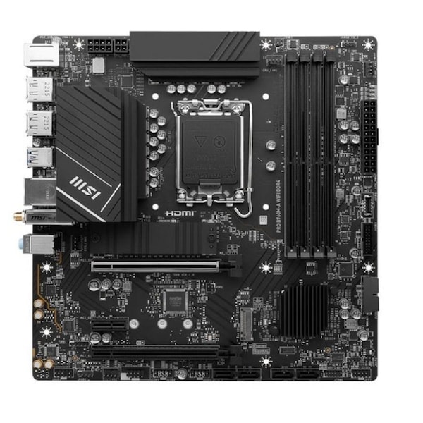 MSI Pro B760M A Wifi DDR4 Micro-ATX Motherboard, DDR4 MB, Intel B760, LGA1700 [PRO B760M-A WIFI DDR4]