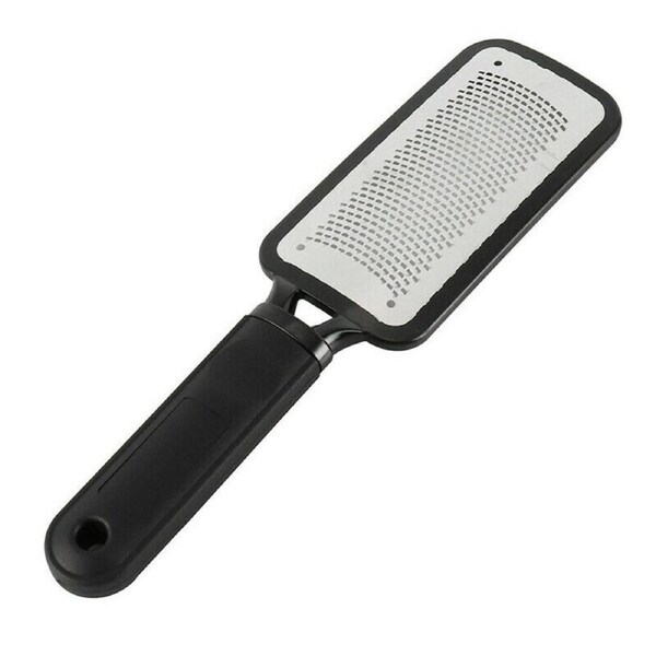Vivva Stainless Steel Foot File Scraper Grater Pedicure Rasp Callus Remover Tools Skin Shaver Cutter Black