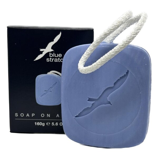 Blue Stratos Soap On A Rope 160g Hanging Bar Original Blue Fragrance