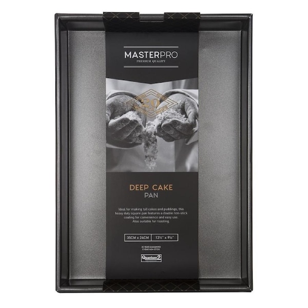 Masterpro Non Stick Rectangle Deep Cake Pan 35 x 24.5cm