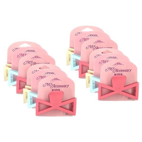 12x My Accessory Kids Girl/Children Melrose 9.5cm Hair Clip Matte Pastel Assort