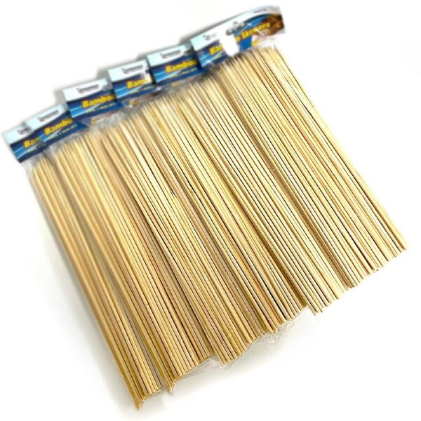 600Pcs Bamboo Skewers 4mm 30cm Sticks Kebab Meat Party Disposable BBQ Grill AU