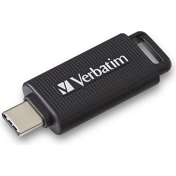 Verbatim USB Type-C 3.2 Gen 1 Flash Drive 128GB File Storage For Smartphone BLK