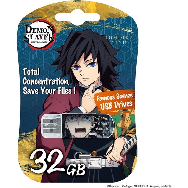 Verbatim 32GB Demon Slayer USB 3.2 Gen 1 Flash Drive Stick For Laptop/PC Giyu
