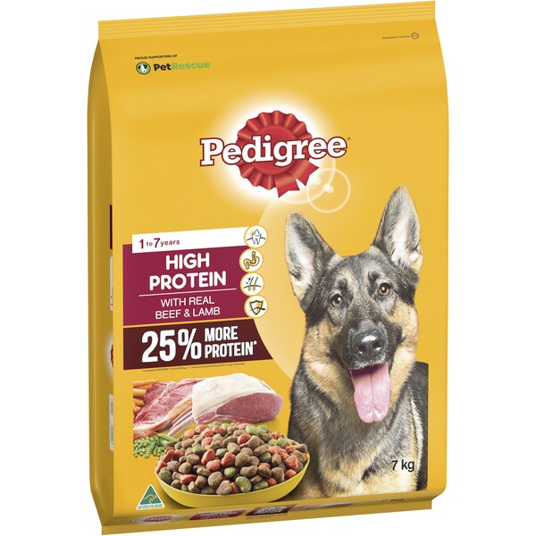 Pedigree High Protein Beef & Lamb Adult Dry Dog Food 7kg