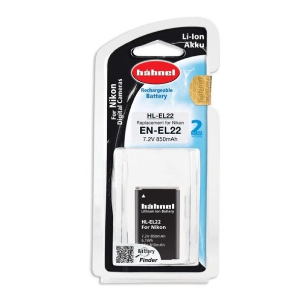 Hahnel EN-EL22 850mAh 7.2V HL-EL22 Battery for Nikon Digital Camera