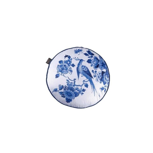 Bedding House Blue Bird Round Filled Cushion - 40cm x 40cm