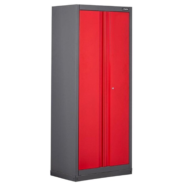 Stratco Red 2 Door Standing Cabinet Storage Locker for Shed Garage