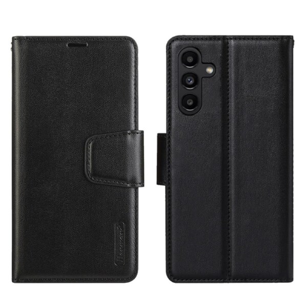 ZUSLAB Galaxy A54 Case Hanman Leather Wallet Card Cover for Samsung (2023) - Black