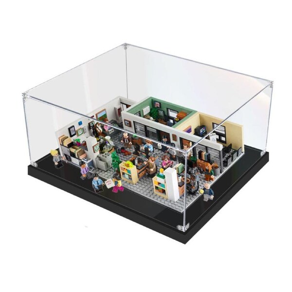 Acrylic Display Case for LEGO 21336 Ideas The Office Figure Storage Box Dust Proof Glue Free