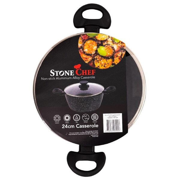 Stone Chef Forged Casserole with Lid Cookware Kitchen