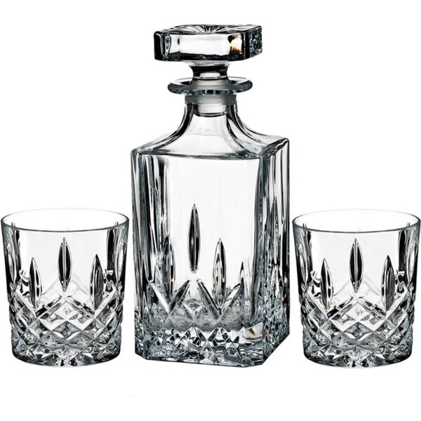 Marquis By Waterford Markham Crystalline Decanter DOF Set - Decanter + 2 Tumblers