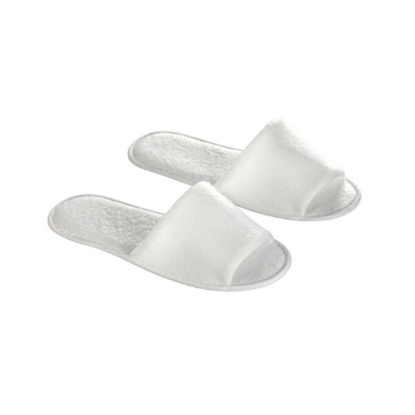 Budget Open Toe White Terry Slipper 28Cm x 100 Pairs