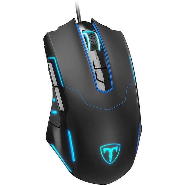 Lizsword Wired Gaming Mouse, PC Gaming Mice [Breathing RGB LED] [Plug Play] High-Precision Adjustable 7200 DPI, 7 Programmable Buttons, Ergonomic Computer USB Mouse for Windows/Pc/Mac/Laptop Gamer