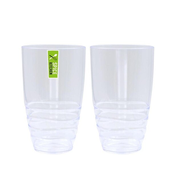 24PK 670ML Plastic Tumbler Drinking Cup Party Reusable Coffee Tea Drinkware Tall