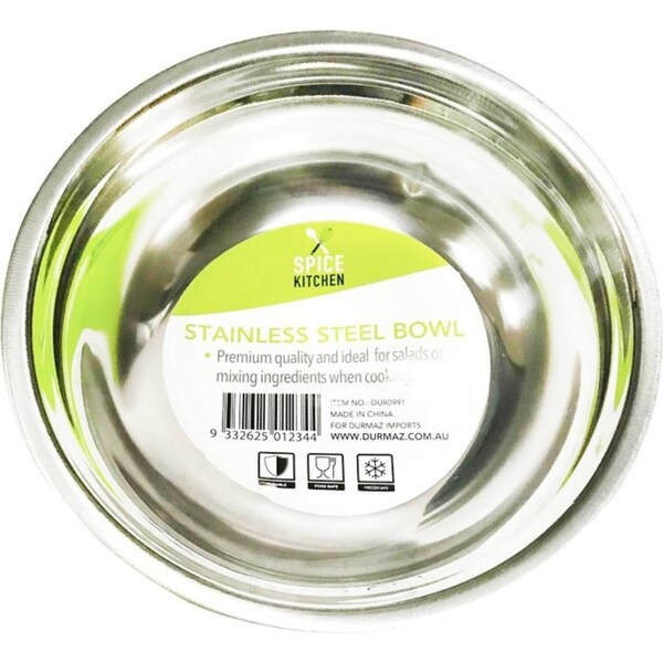 20 x Stainless Steel Bowl Mixing Salad Bowl Kitchen Meal Prep Baking Bowl 19cm