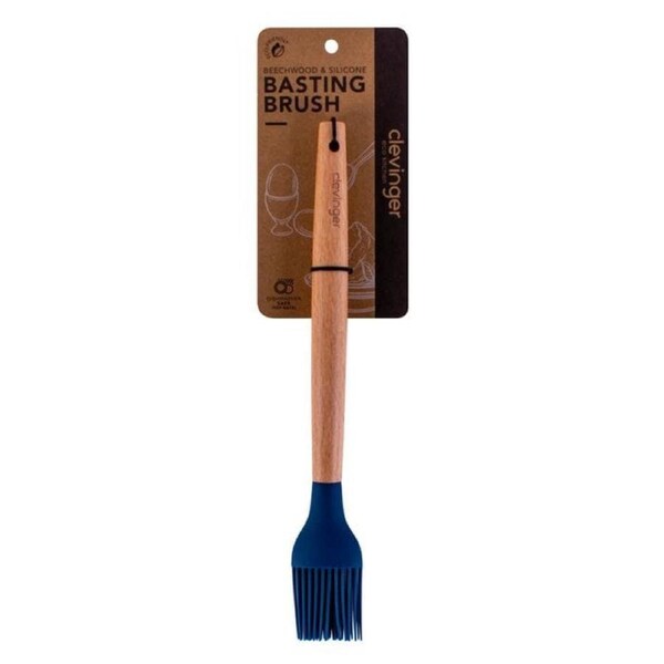 Beechwood & silicone basting brush navy