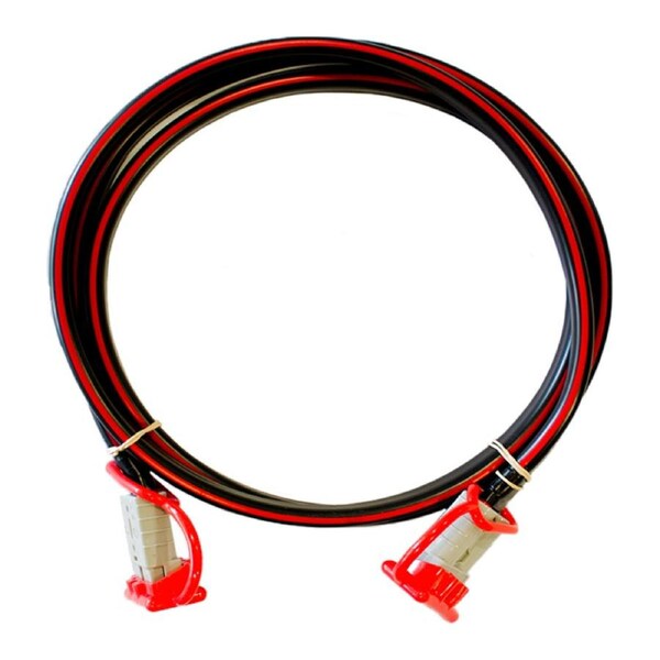 12v Extension x 3m - 8 B&S Dual Core, 50amp Connectors & Dust Caps