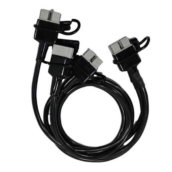 50a Anderson Plug to 3 x 50a Anderson Plug Splitter 1metre inc Dust Caps and Boot