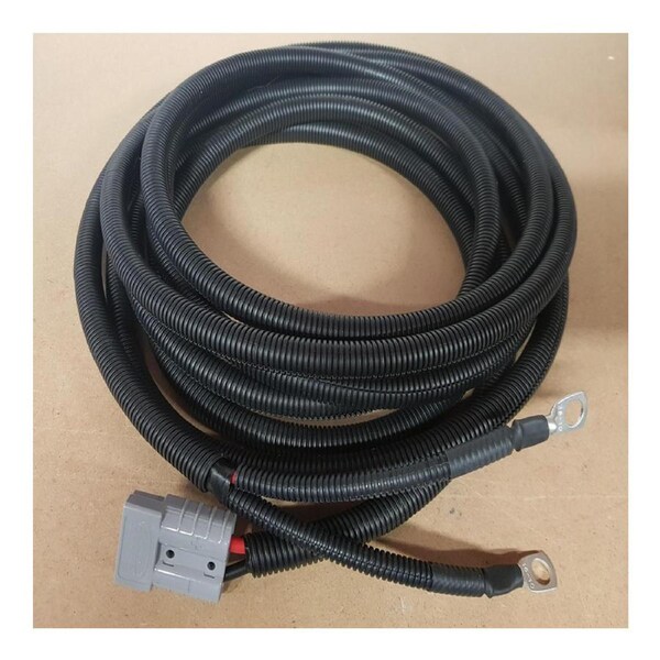 6 B&S 12 / 24v Extension Lead x 5m with 50a Anderson Style Plug, Batt Lugs, Split Tube