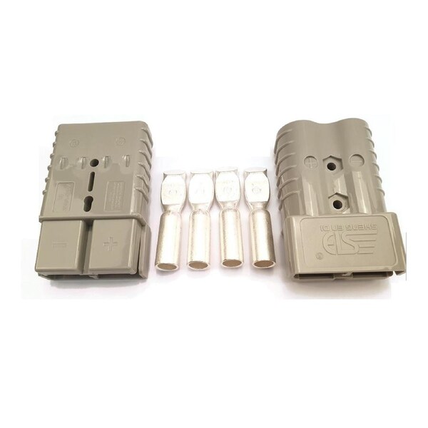 350 amp Anderson Plugs x 2 with Terminals Grey