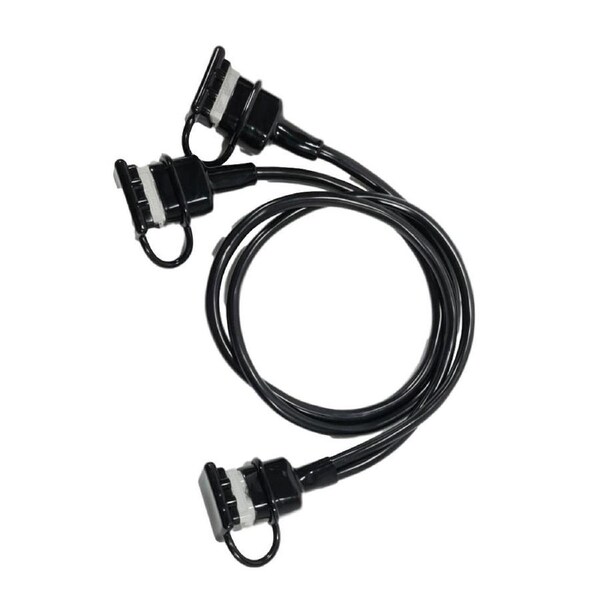 50a Anderson Plug to 2 x 50a Anderson Plug Splitter 1metre inc Dust Caps and Boot