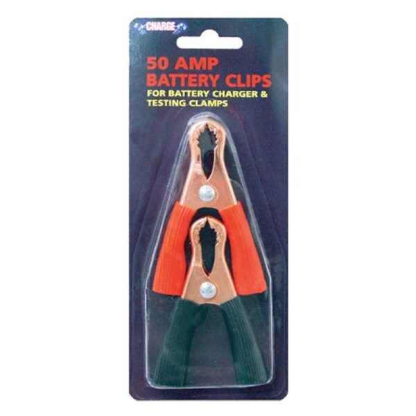 Battery Clamps 12v 50 amp Pos / Neg 2pc
