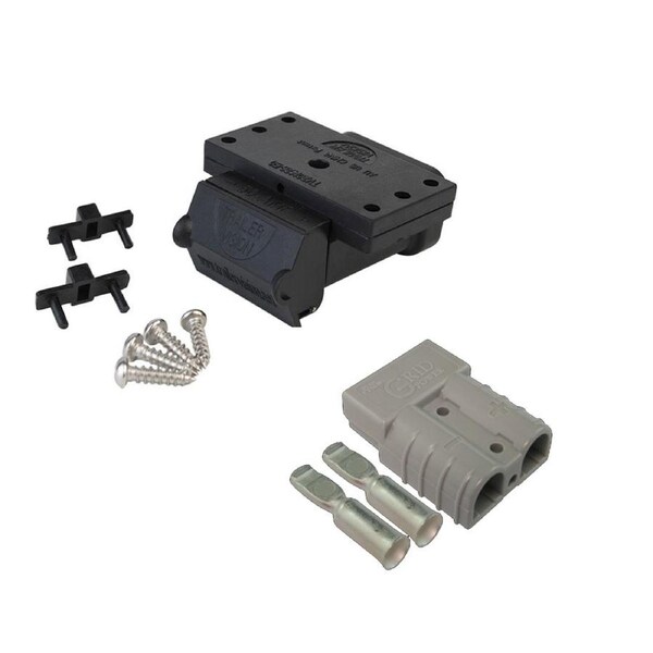 50A Anderson Plug Mounting Kit with LED and 50 amp Anderson Style Plug