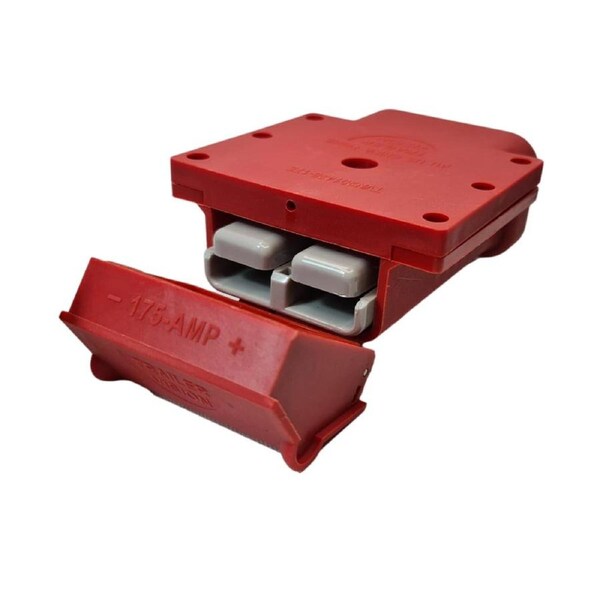 Trailer Vision 175a Anderson Plug Mounting Kit (RED) Assembly with LED Power Indicator