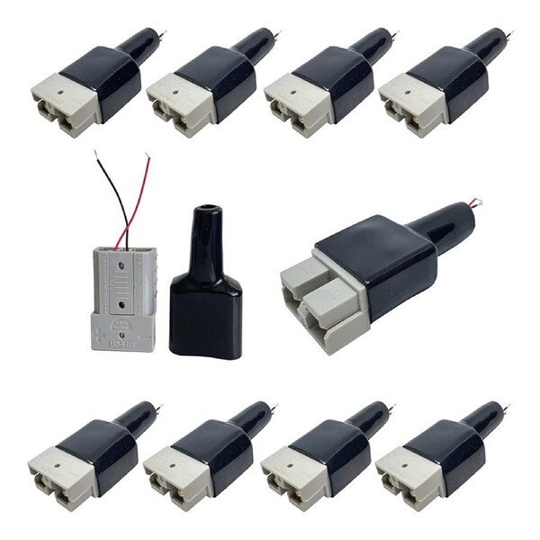 50a Anderson Style Connector and Boot No Crimp / Solder 10pc Pack
