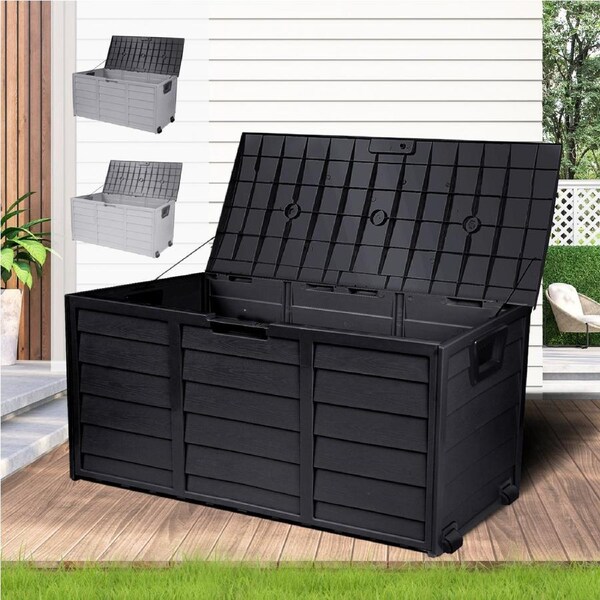 Livsip Outdoor Storage Boxes Box 290/310L/490L 490L-Black