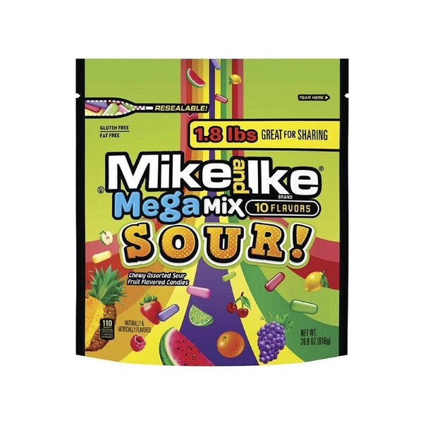Mike & Ike Mega Mix Sour Value Pack 816g