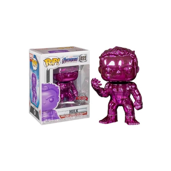 (SW) Funko Avengers 4: Endgame - Hulk with Nano Gauntlet Purple Chrome Pop! Vinyl Figure #499