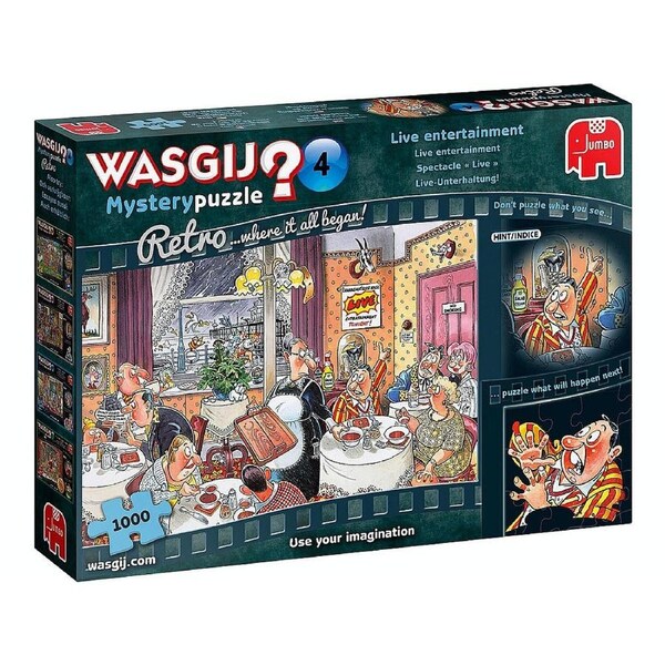 Wasgij? Mystery Retro #4 Live Entertainment 1000 Pce Puzzle