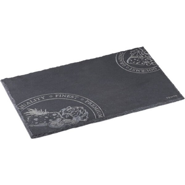 Tempa Tuscany Food Serving Slate Grazing Board/Tray 46x30x1cm Black Kitchen