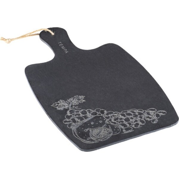 Tempa Tuscany Short Slate Paddle Board/Food Serving Tray 35x20x0.8cm BK Kitchen