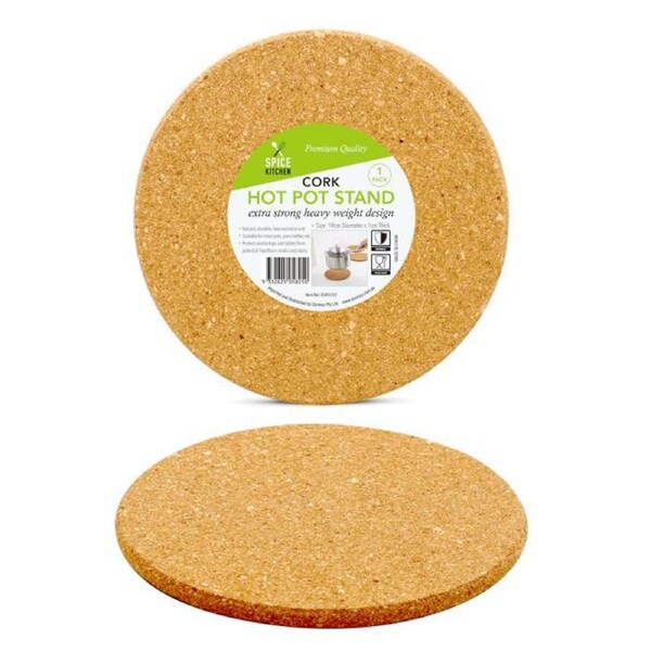 10 x Round Cork Hot Pot Stand Pad Heat Resistant Pan Protector Trivet Placemat