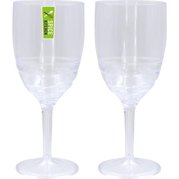 24pcs 400ml Plastic Wine Glasses Reusable Party Drinking Cup Clear