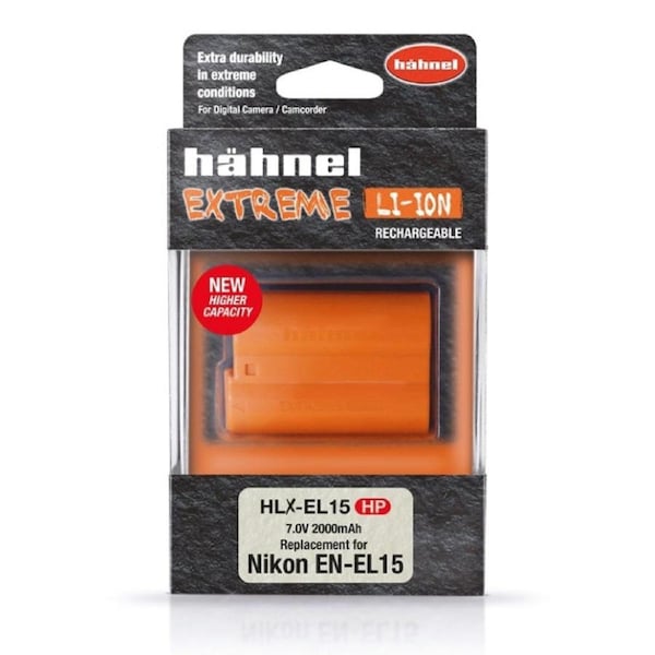 Hahnel Extreme EL-EN15HP 2000 mAh 7.0V HLX-EL15 Battery for Nikon Camera