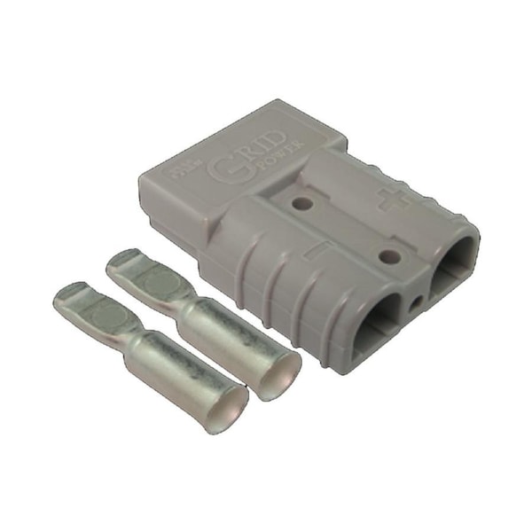 50 amp Anderson Plug Grey (Single) inc Terminals