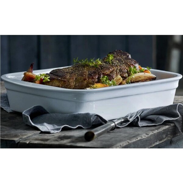 PILLIVUYT Rectangular Lasagne Dish Large (34cm x 25cm)