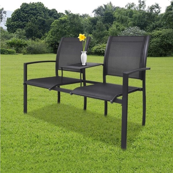 Jack & Jill Garden Bench Seat Table 2 Seater Outdoor Chair Furniture Loveseat