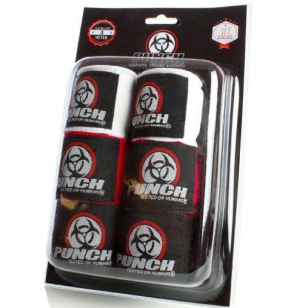 Punch Urban Stretch Boxing Hand Wraps - 3 Metres (3 pack)