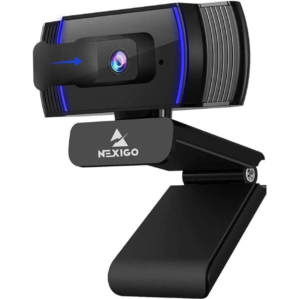 Nexigo N930AF Webcam with Microphone for Desktop, Autofocus, Webcam for Laptop, Computer Camera, 1080P HD USB Web Camera, Compatible with Zoom/Skype/Teams/Webex
