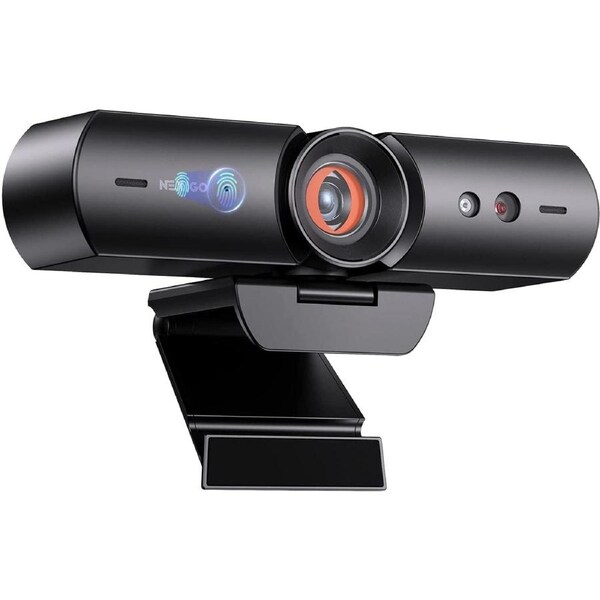 Nexigo Hellocam, 1080P Webcam with Windows Hello, True Privacy, Automatic Electronic Shutter, Computer Camera, Microphone, Facial Enhancement, HD USB Web Cam