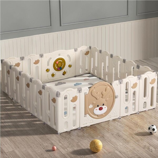 Bopeep Baby Kids Playpen 196x190cm 18 Panels