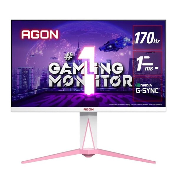 AOC AGON 27" Monitor, Pink Special Eddition IPS 2K,1ms, 170Hz [AG275QXR]